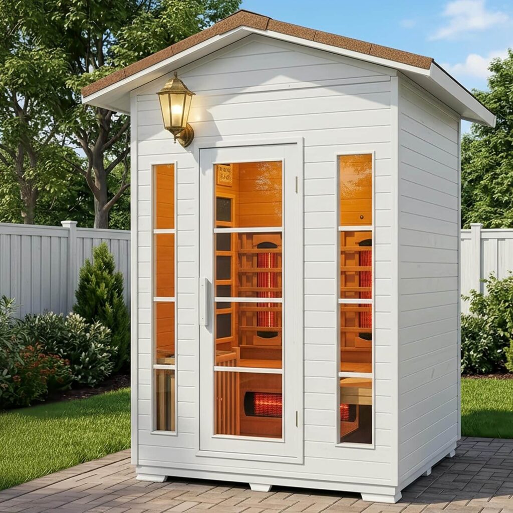 AURGOD Dual-System Sauna (Infrared + Steam)