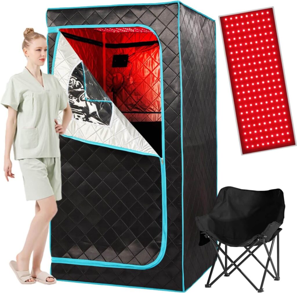 AURGOD Portable Infrared Sauna (Red Light, 1P)