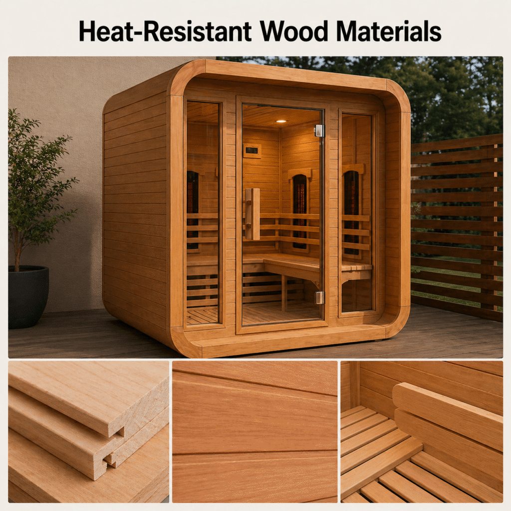 AURGOD Sauna - Heat-Resistant Wood Materials